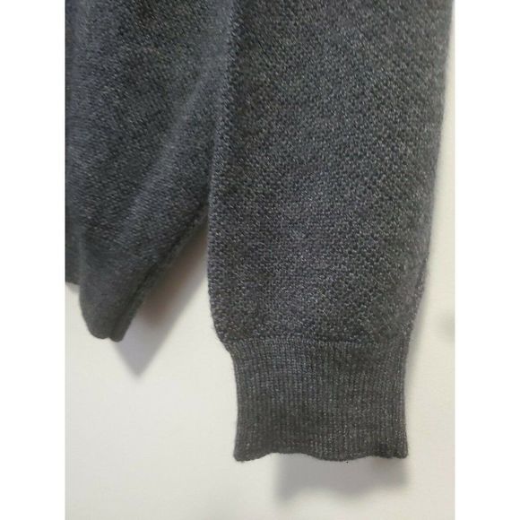 Renzo Italian Men's Sweater Wool Viscose Steel Blue XL - Picture 4 of 6